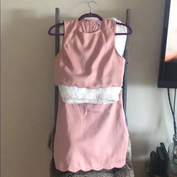 Tobi Dresses & Skirts - Tobi Two Piece Scalloped Crop Top & skirt Tobi Dresses & Skirts - Tobi Two Piece Scalloped Crop Top & skirt
